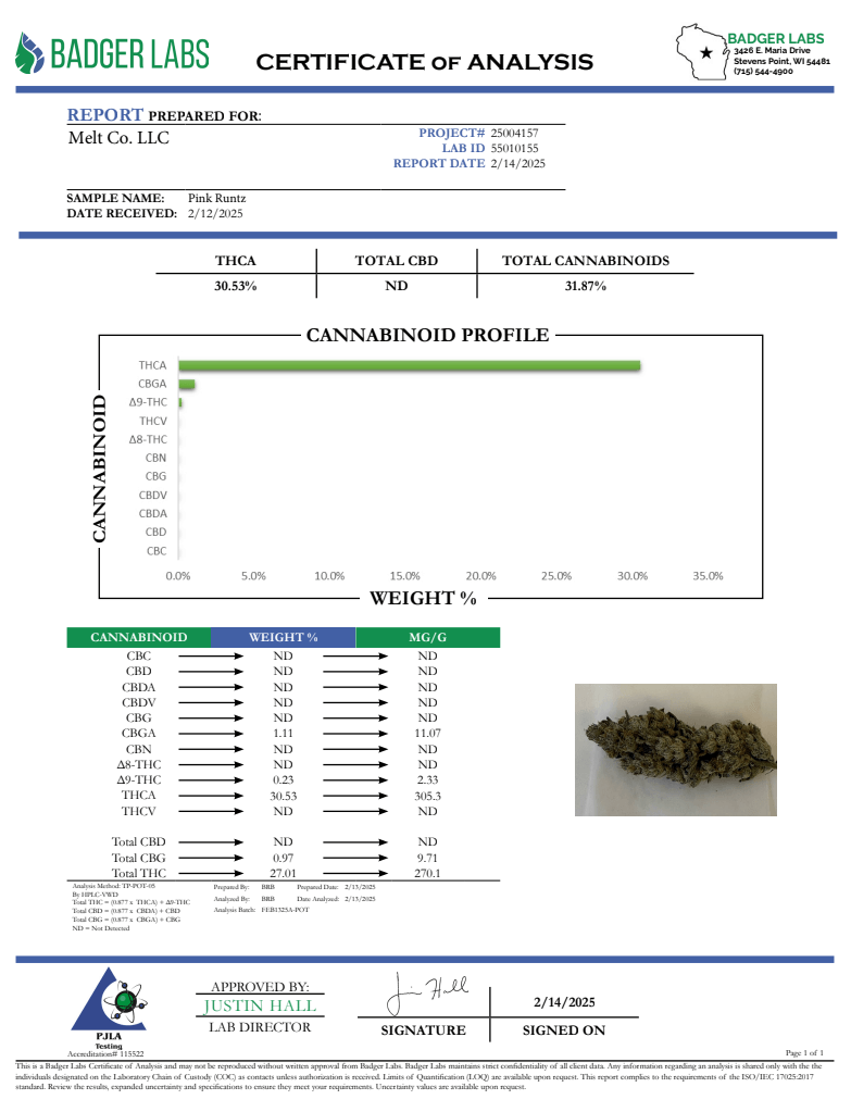 Pink Runtz THCA Flower – Boutique Craft 3.5g Premium Cannabi  Bud  Hybrid (Copy) - Melt